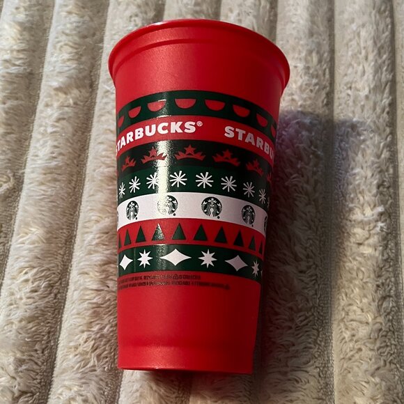 2023 HOLIDAY STARBUCKS 16 OZ. RED CUP-NO LID-HOT COLD REUSABLE-EUC! - Picture 1 of 3